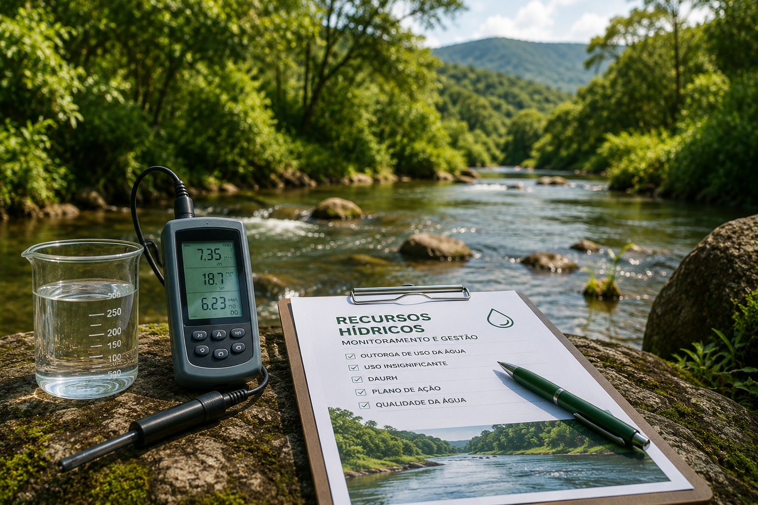 Profissional realizando levantamento e análise florestal